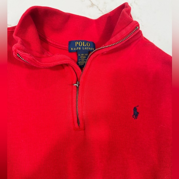 Ralph Lauren 1/4 Zip Boys Sweater - Picture 3 of 3